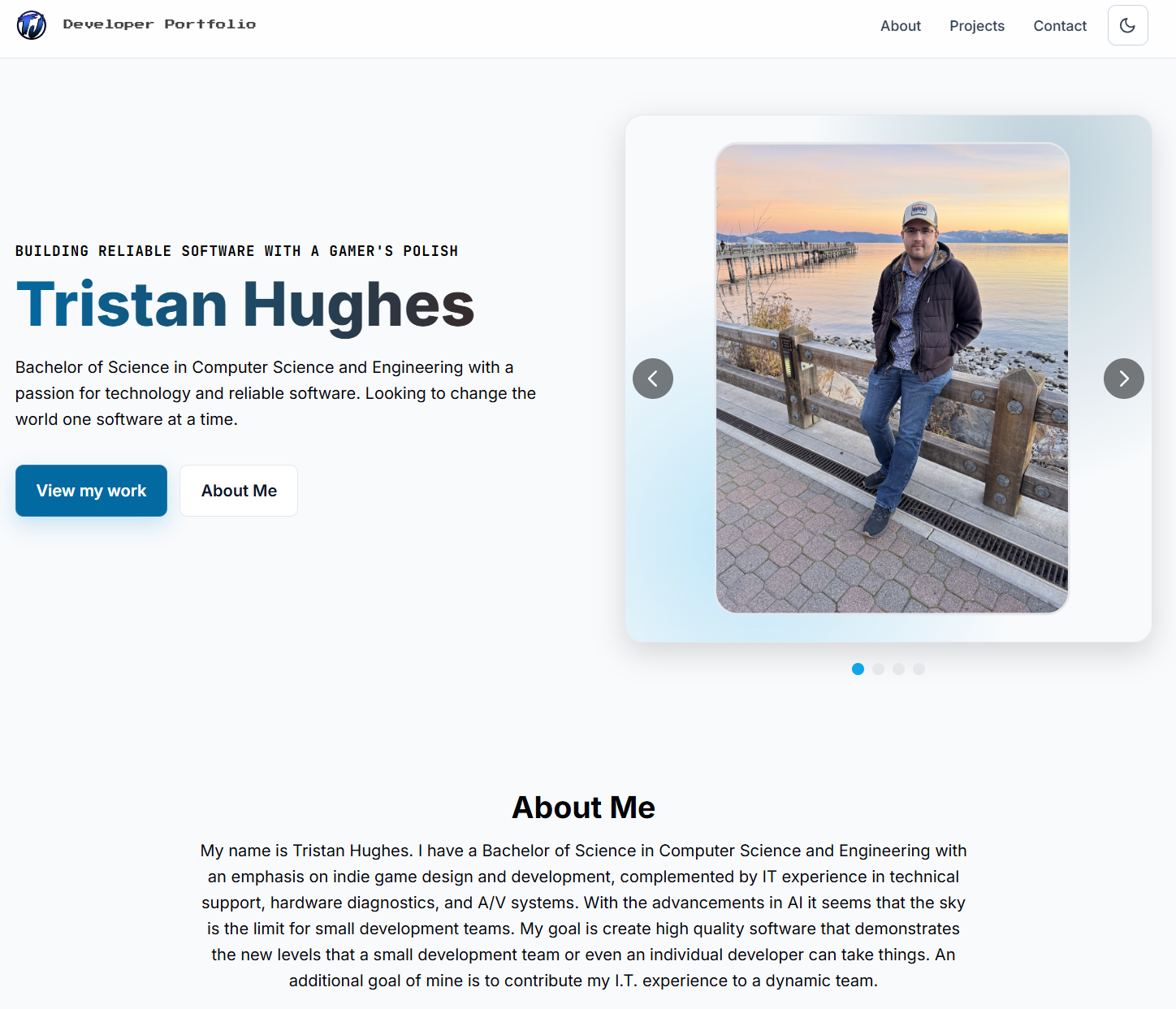 Portfolio Website screenshot 2